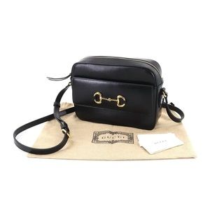 Gucci 1955 horsebit black leather crossbody small